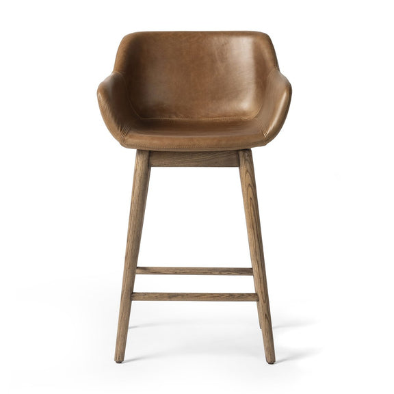 Hannah Swivel Bar + Counter Stool - Sonoma Chestnut