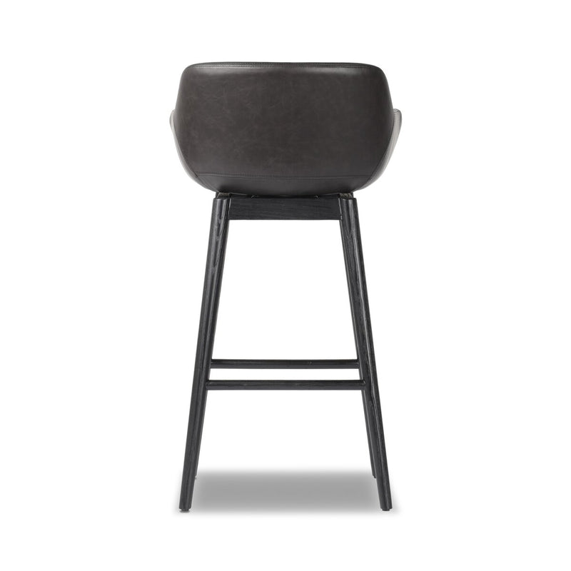 Hannah Swivel Bar + Counter Stool - Sonoma Black