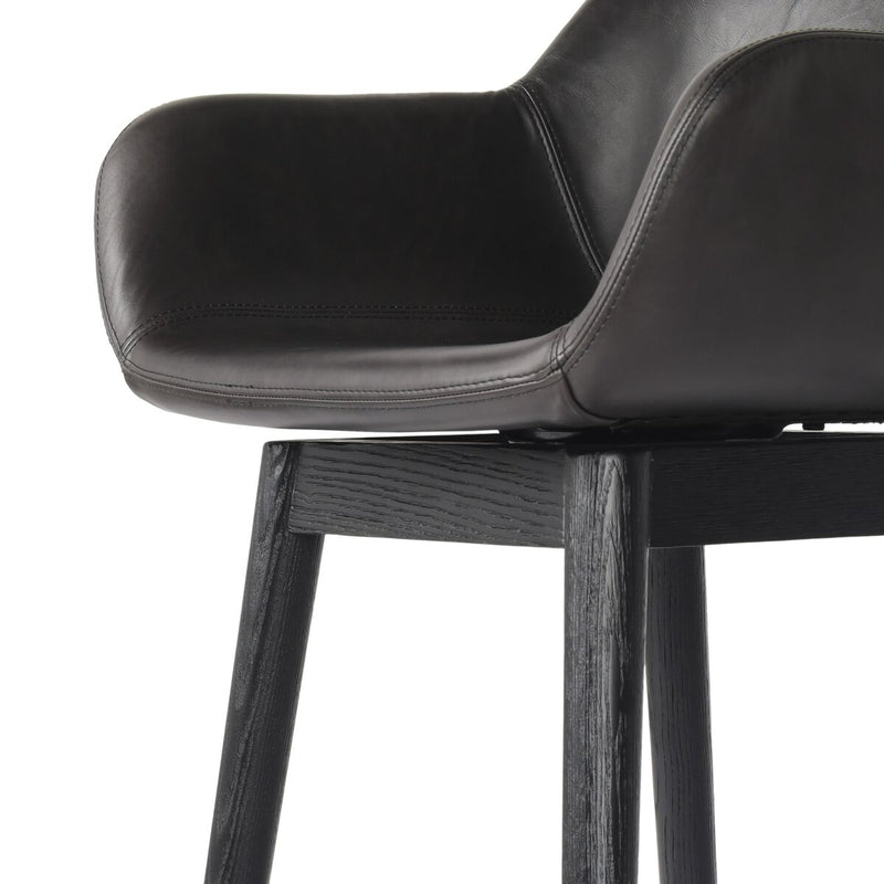 Hannah Swivel Bar + Counter Stool - Sonoma Black