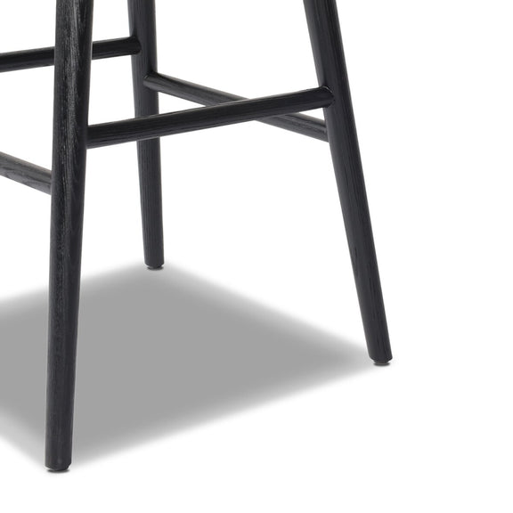 Hannah Swivel Bar + Counter Stool - Sonoma Black