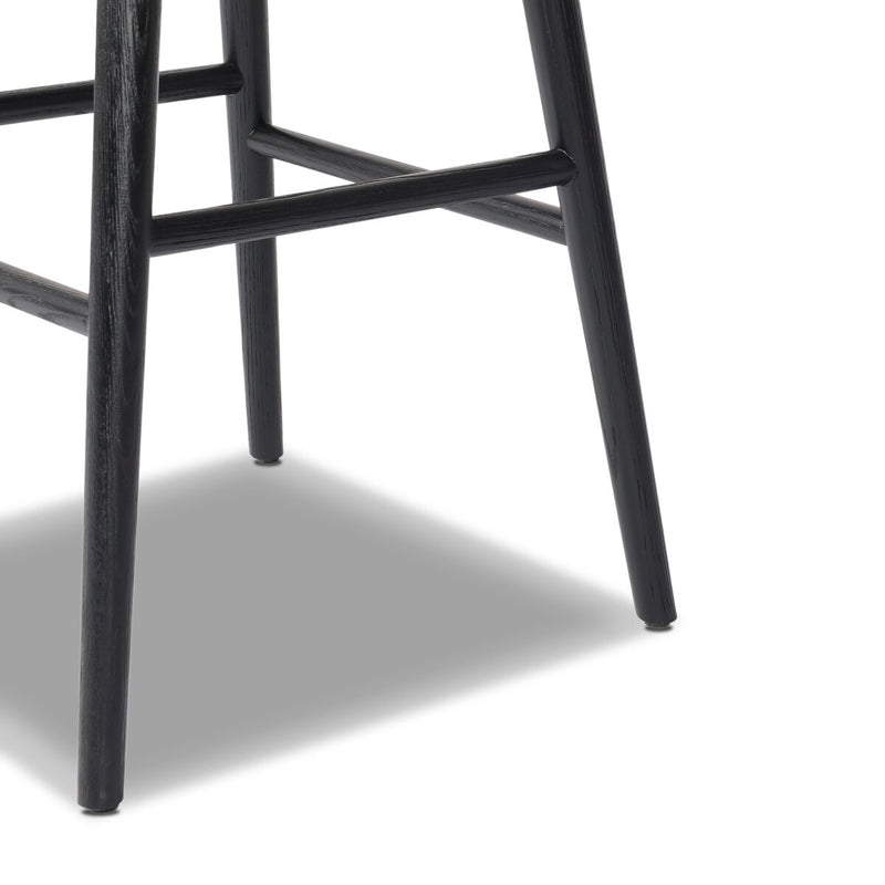 Hannah Swivel Bar + Counter Stool - Sonoma Black