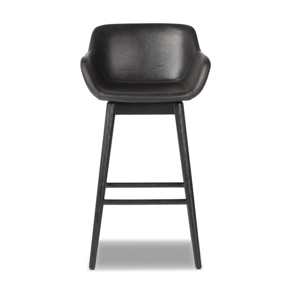 Hannah Swivel Bar + Counter Stool - Sonoma Black