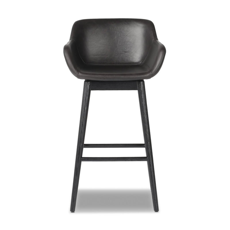 Hannah Swivel Bar + Counter Stool - Sonoma Black