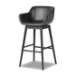 Hannah Swivel Bar + Counter Stool - Sonoma Black
