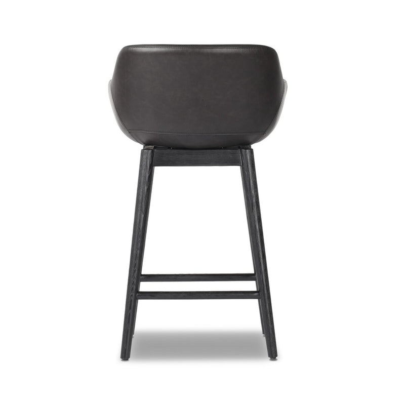 Hannah Swivel Bar + Counter Stool - Sonoma Black