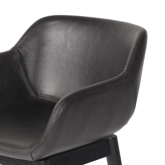 Hannah Swivel Bar + Counter Stool - Sonoma Black