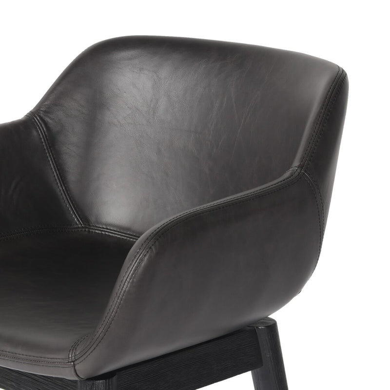 Hannah Swivel Bar + Counter Stool - Sonoma Black