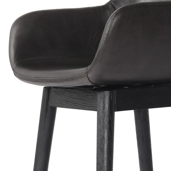 Hannah Swivel Bar + Counter Stool - Sonoma Black
