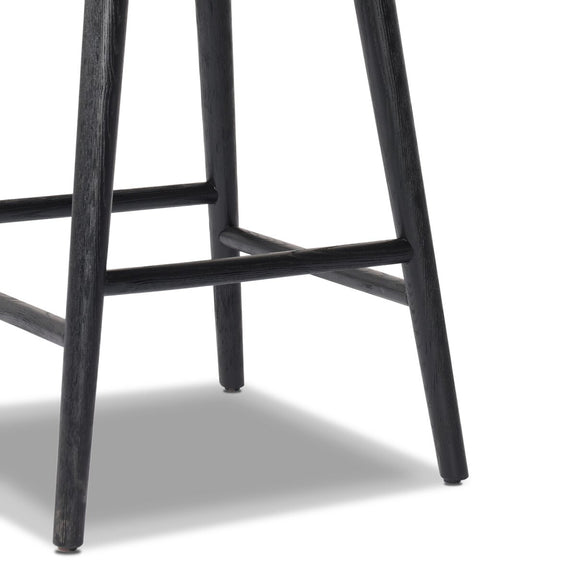 Hannah Swivel Bar + Counter Stool - Sonoma Black