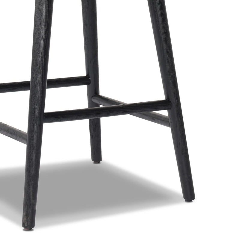 Hannah Swivel Bar + Counter Stool - Sonoma Black