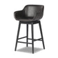 Hannah Swivel Bar + Counter Stool - Sonoma Black