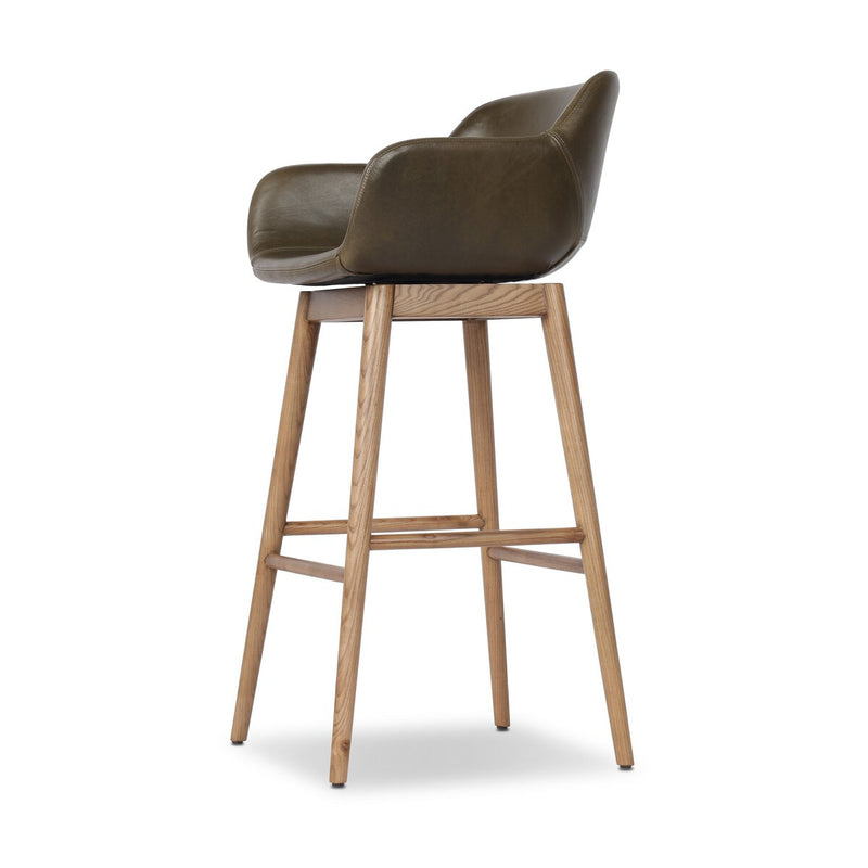 Hannah Swivel Bar + Counter Stool - Dulane Moss