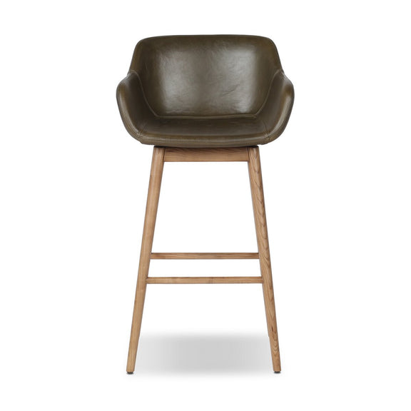 Hannah Swivel Bar + Counter Stool - Dulane Moss
