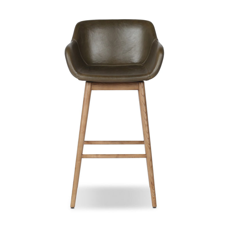 Hannah Swivel Bar + Counter Stool - Dulane Moss