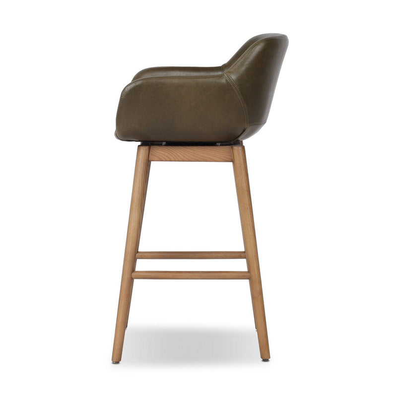 Hannah Swivel Bar + Counter Stool - Dulane Moss