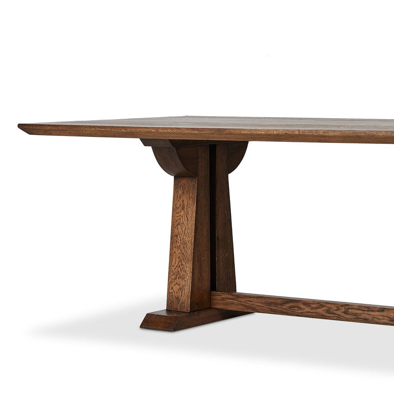 Ashwin Dining Table - Brown Oak