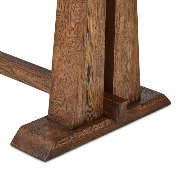 Ashwin Dining Table - Brown Oak