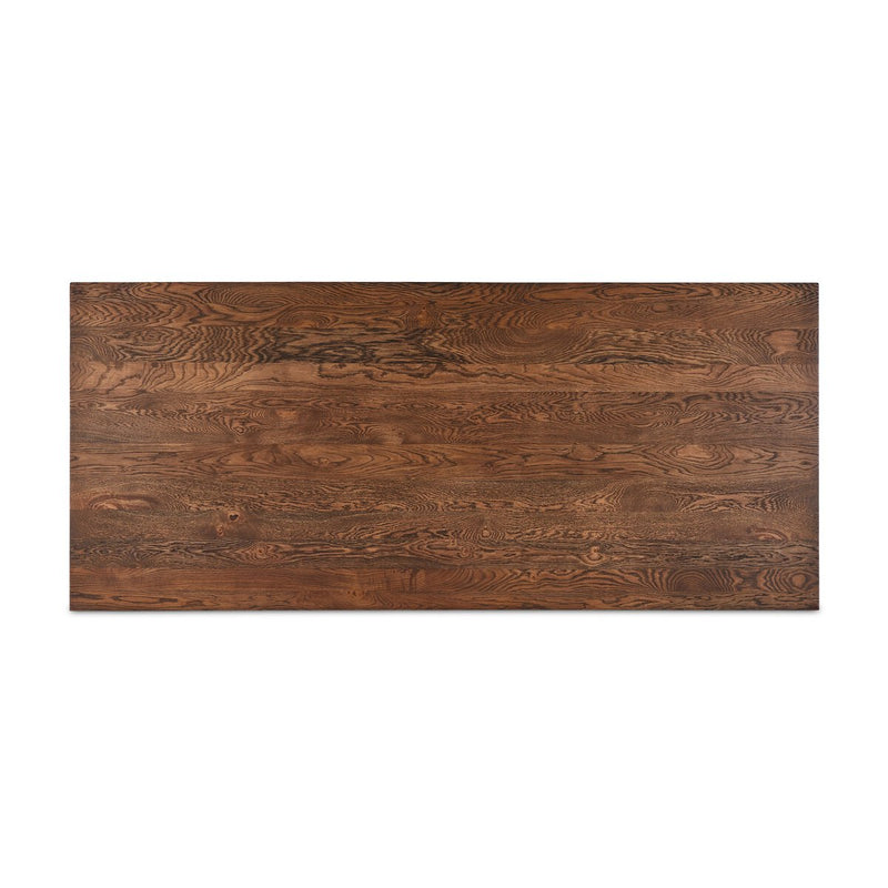 Ashwin Dining Table - Brown Oak