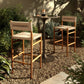 Lomas Bar + Counter Outdoor Stool - Vintage White