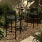 Lomas Bar + Counter Outdoor Stool - Vintage Coal