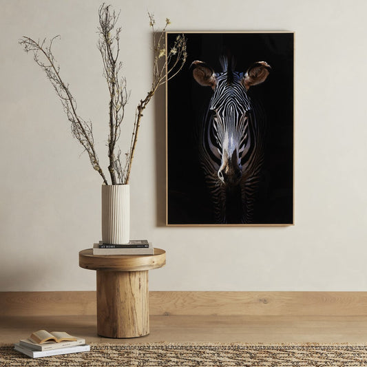 Zebra Stare by Getty Images - White Oak Floater