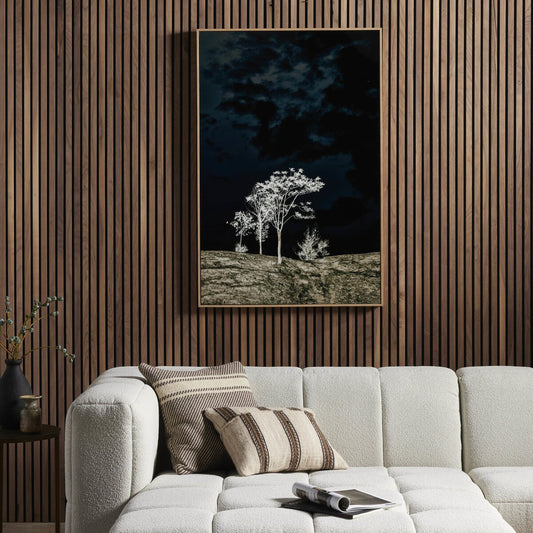 There's A Lack Of Color Here by Getty Images - White Oak Floater