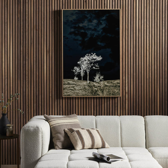 There's A Lack Of Color Here by Getty Images - White Oak Floater