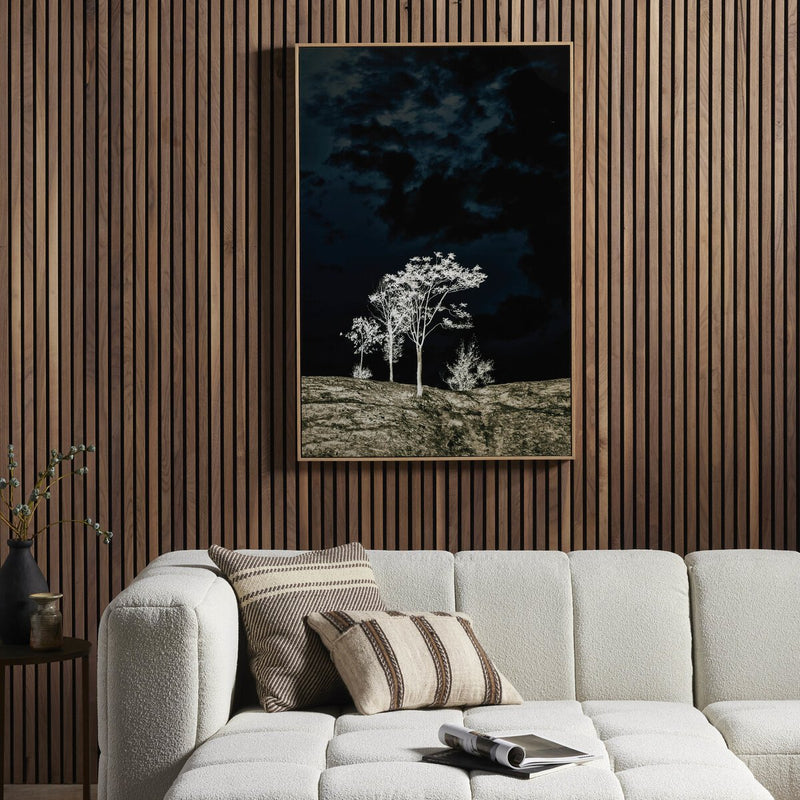 There's A Lack Of Color Here by Getty Images - White Oak Floater