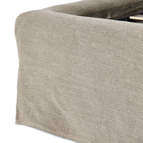 Meryl Slipcover Bed - Broadway Stone