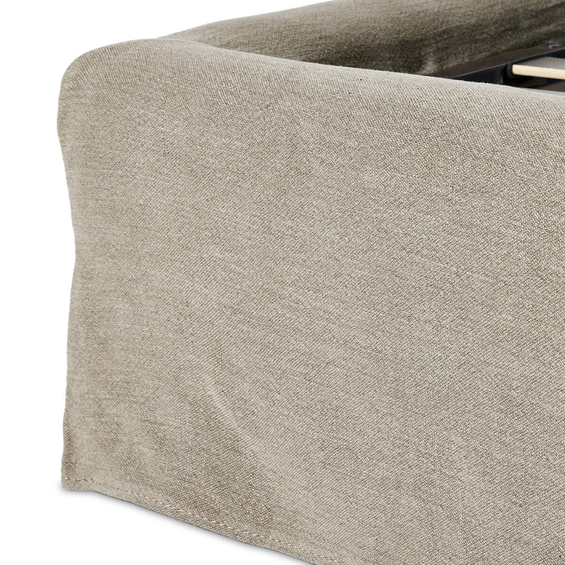 Meryl Slipcover Bed - Broadway Stone
