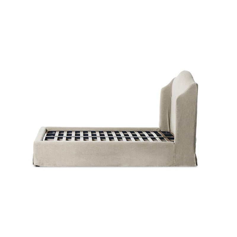 Meryl Slipcover Bed - Broadway Stone