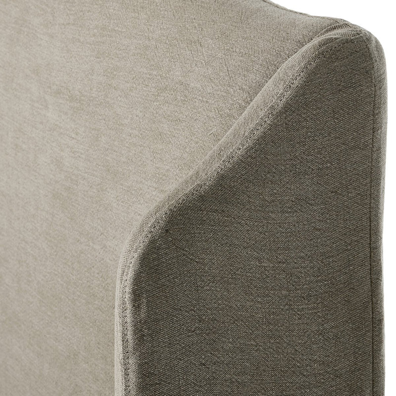 Meryl Slipcover Bed - Broadway Stone