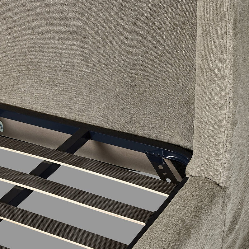 Meryl Slipcover Bed - Broadway Stone