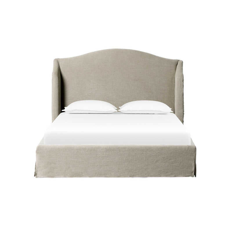 Meryl Slipcover Bed - Broadway Stone