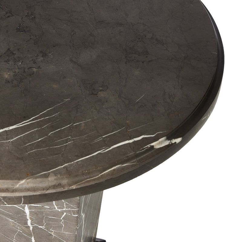Eslo End Table - Grey Italian Marble