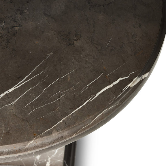 Eslo End Table - Grey Italian Marble