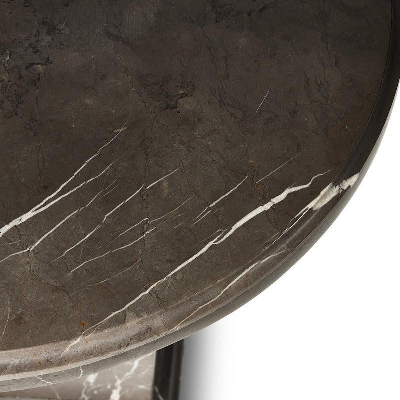 Eslo End Table - Grey Italian Marble