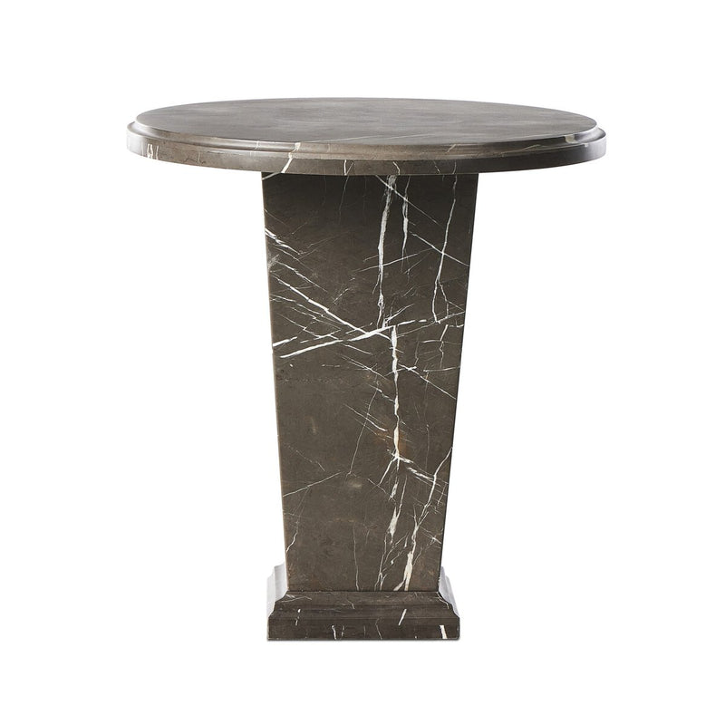 Eslo End Table - Grey Italian Marble