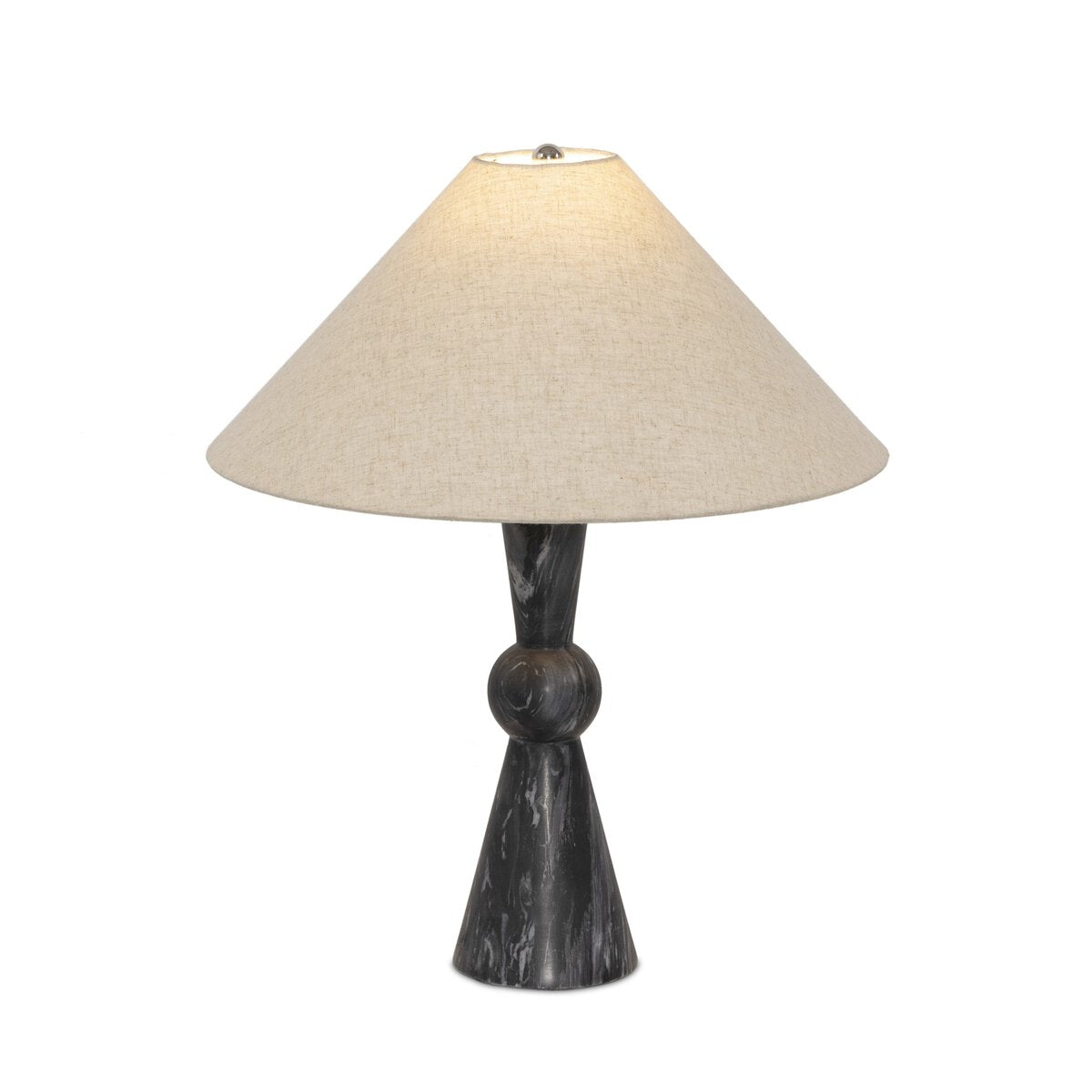 Bibianna Table Lamp - Black Italian Marble