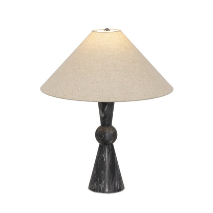 Bibianna Table Lamp - Black Italian Marble