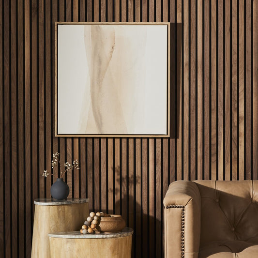 Neutral Wash 1 by Jess Engle - White Oak Floater