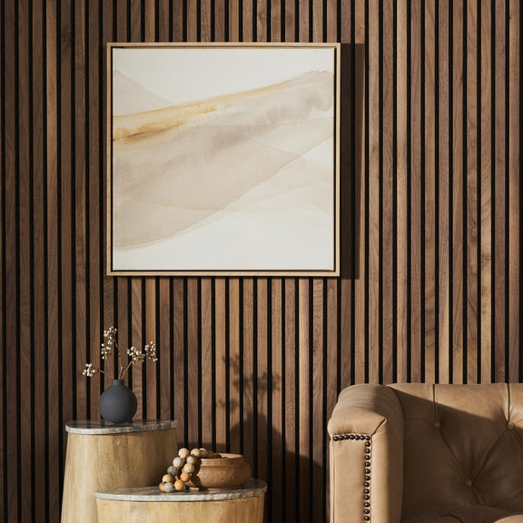 Neutral Wash 3 by Jess Engle - White Oak Floater