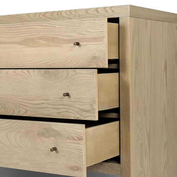 Torrington 6 Drawer Dresser - Sandy Oak Veneer