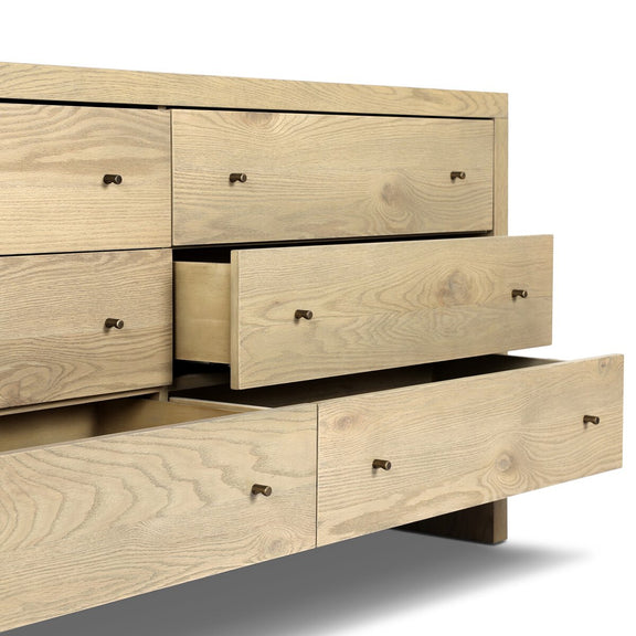 Torrington 6 Drawer Dresser - Sandy Oak Veneer