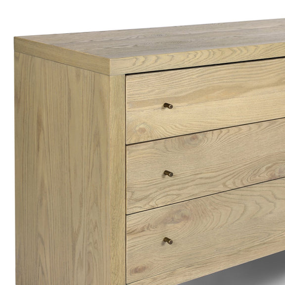 Torrington 6 Drawer Dresser - Sandy Oak Veneer