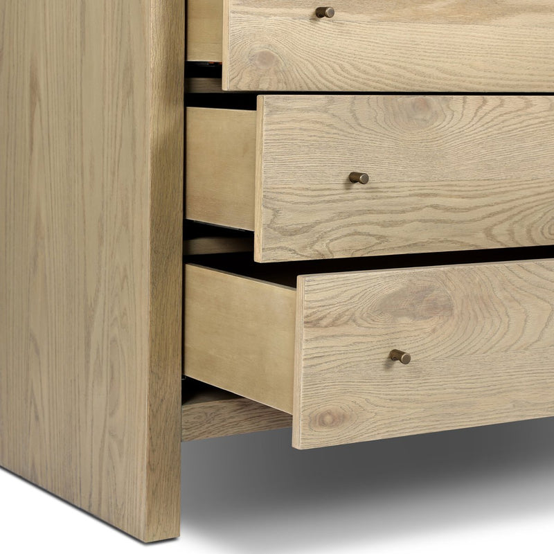 Torrington 6 Drawer Dresser - Sandy Oak Veneer