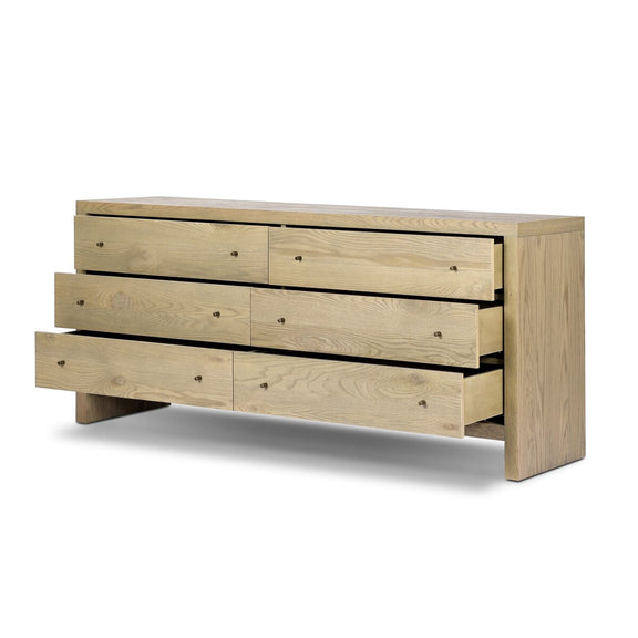 Torrington 6 Drawer Dresser - Sandy Oak Veneer