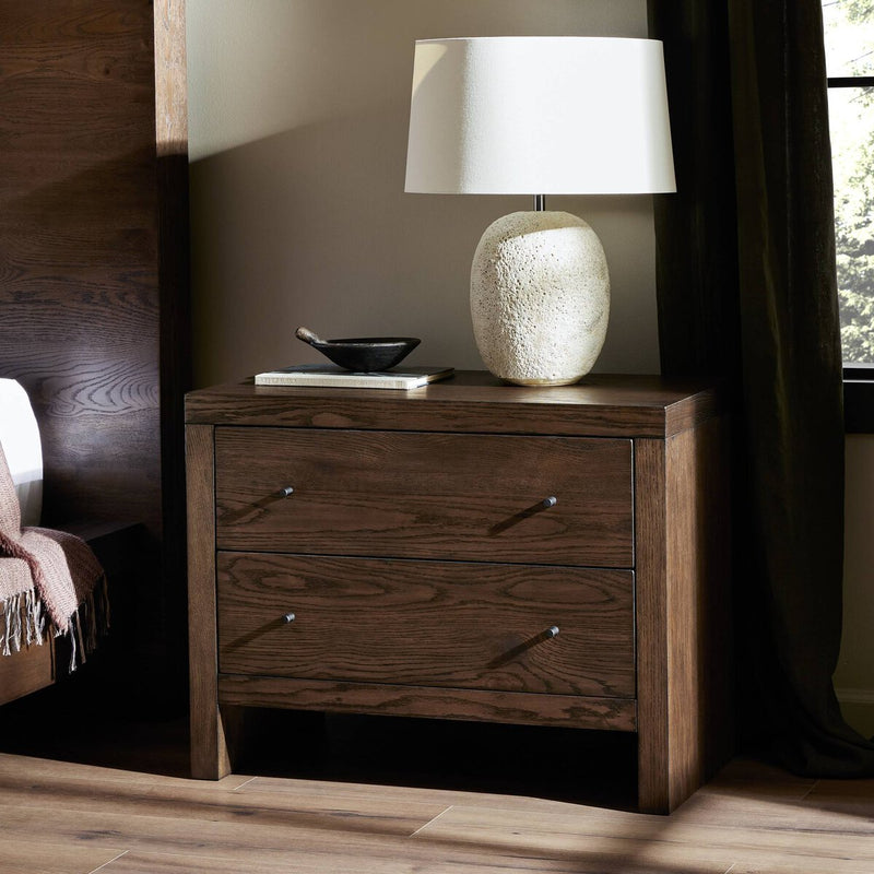 Torrington Charging Nightstand - Umber Oak Veneer