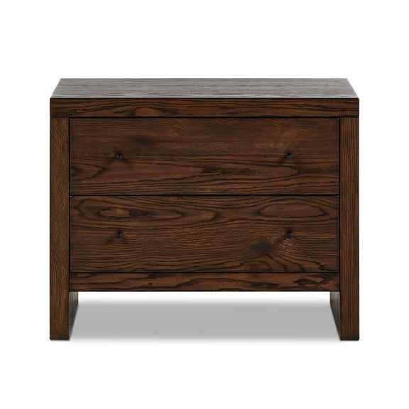 Torrington Charging Nightstand - Umber Oak Veneer