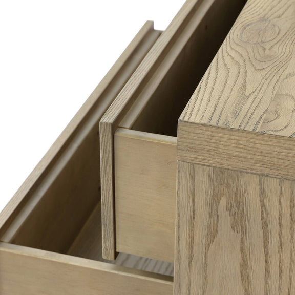 Torrington Charging Nightstand - Sandy Oak Veneer